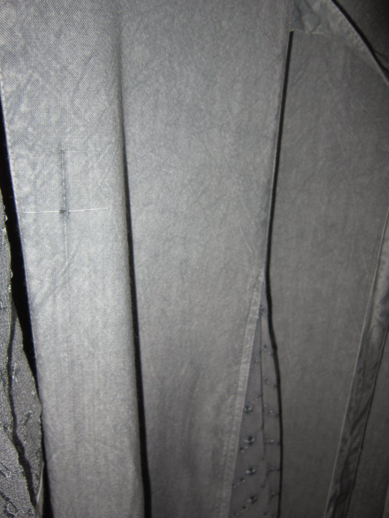 Holy Clothing New Xl 1x Maxi Dress Embroidered Button Chiffon Contrast Gray Long — image 4 of 4